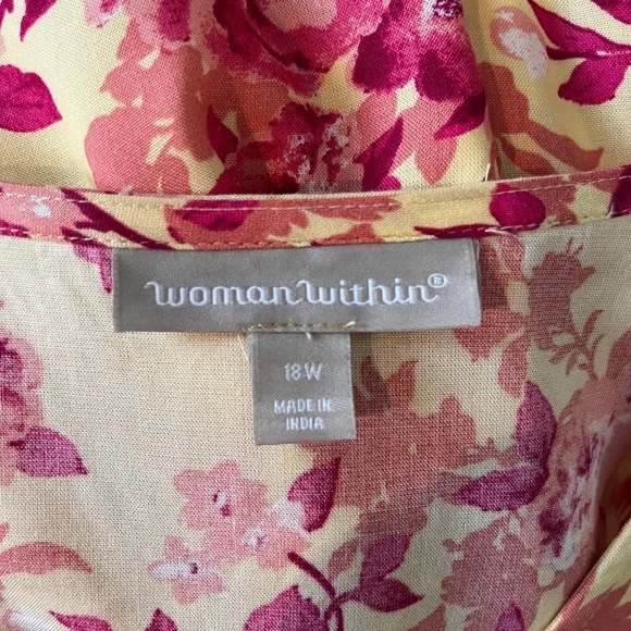 Floral Yellow and Pink Maxi Dress - Picture 10 of 11